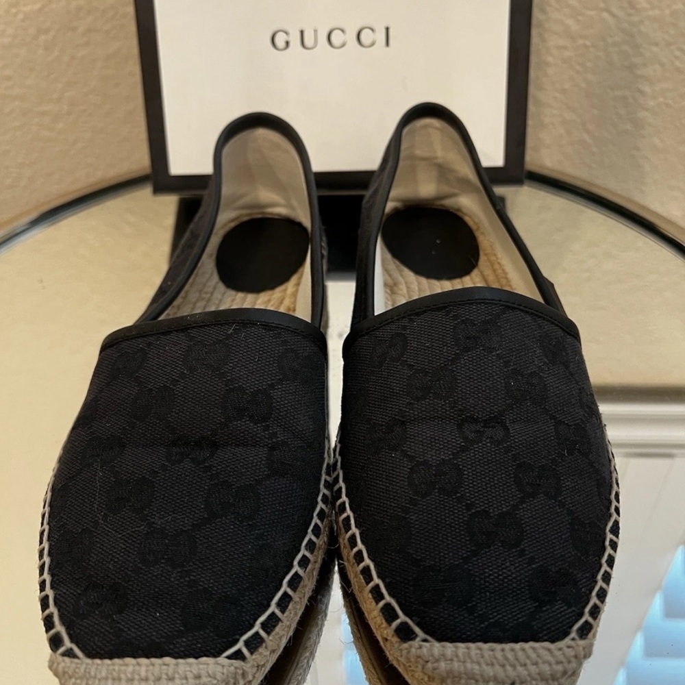 Gucci Black Canvas Espadrilles - Picture 13 of 13